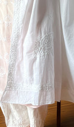 Load image into Gallery viewer, Women&#39;s Lucknowi Handcrafted Cotton Chikankari Dupatta - HONC0210043

