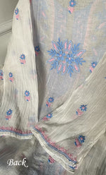 Load image into Gallery viewer, Women&#39;s Lakhnavi Handcrafted Mul Chanderi Semi - stitched Kurta And Dupatta Set- HONC0314874
