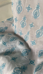 Load image into Gallery viewer, Women's Lakhnavi Handcrafted Unstitched Cotton Chikankari Suit Material - HONC0367464