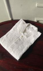 Load image into Gallery viewer, Men&#39;s Lucknowi Handcrafted Cotton Chikankari Kurta - HONC0295792
