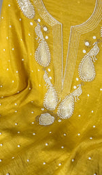 Load image into Gallery viewer, Mor Women's Lakhnavi Handcrafted Mul Chanderi Unstitched Kurta And Dupatta Set- HONC0323133