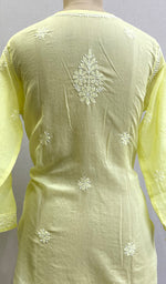 将图像加载到图库查看器中， Women&#39;s Lucknowi Handcrafted White Cotton Chikankari Top - HONC0165239
