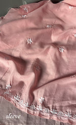 Load image into Gallery viewer, Women&#39;s Lakhnavi Handcrafted Cotton Chikankari Unstitched Kurti Fabric - HONC0302651
