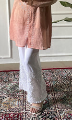 Load image into Gallery viewer, Eshita Women's Lakhnavi Handcrafted Mul Chanderi Chikankari Top - HONC0312896