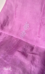 Load image into Gallery viewer, Women&#39;s Lakhnavi Handcrafted Pure Organza Chikankari Unstitched Kurta And Dupatta Set- HONC0304147
