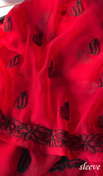 Load image into Gallery viewer, Women&#39;s Lucknowi Handcrafted Faux-Georgette Chikankari Suit Material - HONC0277973

