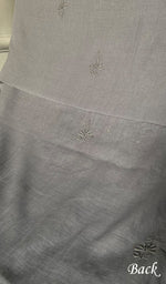 Load image into Gallery viewer, Women's Lakhnavi Handcrafted Maheshwari Mul Chanderi Unstitched Chikankari Full Suit Material - HONC0276232
