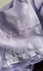 Load image into Gallery viewer, Women's Lakhnavi Handcrafted Unstitched Cotton Chikankari Suit Material - HONC0329380