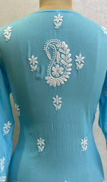 Load image into Gallery viewer, Women&#39;s Lakhnavi Handcrafted Modal Cotton Chikankari Kurta And Gharara Set - HONC0130430
