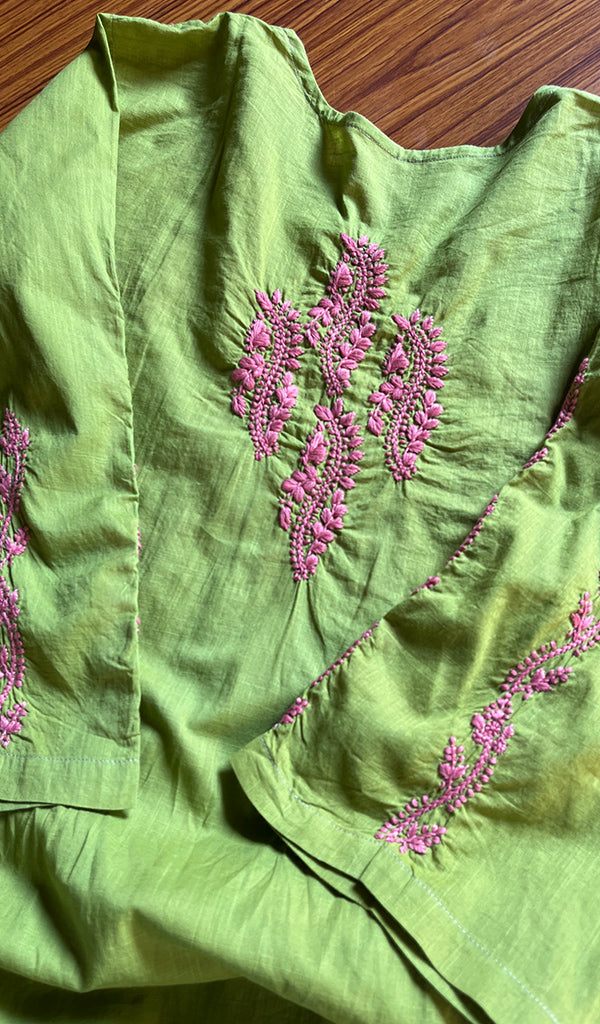 Women's Lucknowi Handcrafted Cotton Chikankari Kurti - HONC0300993