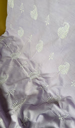 Load image into Gallery viewer, Women's Lakhnavi Handcrafted Cotton Chikankari Full Suit Material .