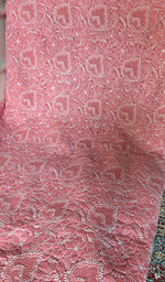Load image into Gallery viewer, Women's Lakhnavi Handcrafted Cotton Unstitched Chikankari Suit Material - HONC0354974