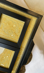 将图像加载到图库查看器中， Chikankari Tray with Four Coasters - HONC0254721
