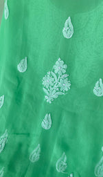 Load image into Gallery viewer, Laila Women's Lucknowi Handcrafted Faux-Georgette Chikankari Suit Material - HONC0263016