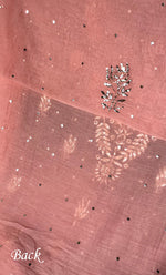 Load image into Gallery viewer, Women&#39;s Lakhnavi Handcrafted Unstitched Mul Chanderi Kurta And Dupatta Set - HONC0323632
