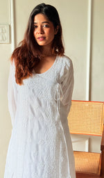 将图像加载到图库查看器中， Women&#39;s Lucknowi Handcrafted Cotton Angrakha - HONC0296959
