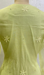 将图像加载到图库查看器中， Women&#39;s Lucknowi Handcrafted Pure Organza Silk Stitched Chikankari Kurta, Dupatta With Pant Set- HONC029545
