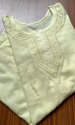Load image into Gallery viewer, Women's Lakhnavi Handcrafted Cotton Chikankari Top -  HONC0214052