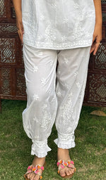 Load image into Gallery viewer, Rania Women&#39;s Lakhnavi Handcrafted Cotton Chikankari Kurta And Palazzo Set - HONC0270133
