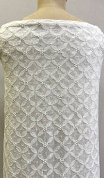 Load image into Gallery viewer, Lucknowi Handcrafted Pure Georgette Chikankari Unstitched Men&#39;s Kurta Fabric - HONC0122646
