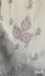Load image into Gallery viewer, Women&#39;s Lakhnavi Handcrafted Cotton Chikankari Suit Material - HONC0291809
