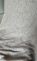 Load image into Gallery viewer, Women's Lucknowi Handcrafted Viscose Georgette Unstitched Chikankari Suit Material - HONC0325150