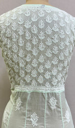 将图像加载到图库查看器中， Abisha Women&#39;s Lucknowi Handcrafted Cotton Chikankari Angrakha - HONC0232851
