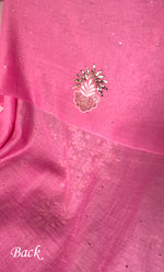 Load image into Gallery viewer, Women&#39;s Lakhnavi Handcrafted Unstitched Mul Chanderi Kurta And Dupatta Set - HONC0323630
