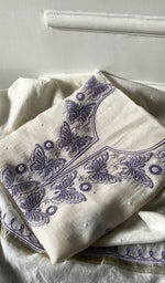 将图像加载到图库查看器中， Titli Women's Lakhnavi Handcrafted Unstitchd Mul Chanderi Kurta And Dupatta Set - HONC0330017