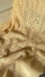 Load image into Gallery viewer, Women's Lakhnavi Handcrafted Mul Chanderi Unstitched Kurta And Dupatta Set - HONC0241765