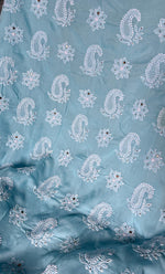 Load image into Gallery viewer, Women&#39;s Lakhnavi Handcrafted Unstitched Cotton Chikankari Suit Material - HONC0239976

