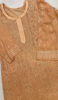 Yusra Women's Lakhnavi Handcrafted Viscose Georgette Chikankari Kurti - HONC0204832