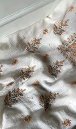 Load image into Gallery viewer, Women's Lakhnavi Handcrafted Mul Chanderi Unstitched Kurta And Dupatta Set- HONC0323582