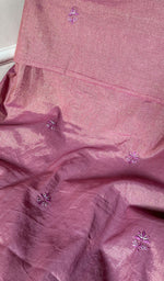 Load image into Gallery viewer, Women&#39;s Lakhnavi Handcrafted Tissue Chanderi Chikankari Suit Material - HONC0275988
