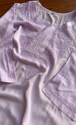 将图像加载到图库查看器中， Women&#39;s Lucknowi Handcrafted Modal Cotton Chikankari Kurti - HONC0264897
