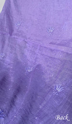 将图像加载到图库查看器中， Women's Lakhnavi Handcrafted Mul Chanderi Unstitched Chikankari Full Suit Material - HONC0328105