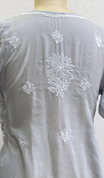 Load image into Gallery viewer, Women&#39;s Lucknowi Handcrafted Cotton Chikankari Kurti - HONC0188606
