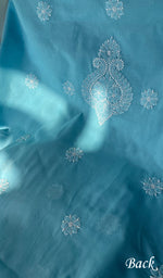 Load image into Gallery viewer, Alayna Women&#39;s Lakhnavi Handcrafted Unstitched Cotton Chikankari Suit Material - HONC0294558
