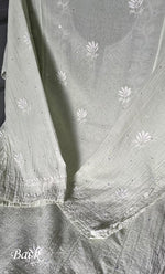 将图像加载到图库查看器中， Women&#39;s Lakhnavi Handcrafted Maheshwari Mul Chanderi Semi - Stitched Kurta And Dupatta Set - HONC0286669
