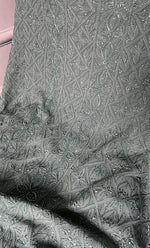 Load image into Gallery viewer, Women's Lucknowi Handcrafted Viscose Georgette Unstitched Chikankari Suit Material - HONC0325151