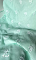 Load image into Gallery viewer, Women&#39;s Lakhnavi Handcrafted Unstitched Cotton Chikankari Suit Material - HONC0320323
