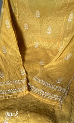 Load image into Gallery viewer, Women&#39;s Lakhnavi Handcrafted Mul Chanderi Semi - Stitched Anarkali And Dupatta Set - HONC0304455
