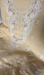 Load image into Gallery viewer, Women's Lakhnavi Handcrafted Unstitched Cotton Chikankari Suit Material - HONC0364004