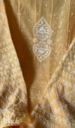 将图像加载到图库查看器中， Maira Women's Lakhnavi Handcrafted Mul Chanderi Semi - Stitched Anarkali And Dupatta Set - HONC0298064