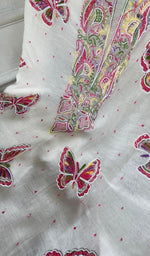 将图像加载到图库查看器中， Titlee Women's Lakhnavi Handcrafted Mul Chanderi Unstitched Kurta And Dupatta Set - HONC0371215