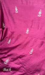 Load image into Gallery viewer, Women&#39;s Lakhnavi Handcrafted Munga Silk Chikankari Kurta And Dupatta Set- HONC0264872
