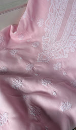 Load image into Gallery viewer, Women's Lakhnavi Handcrafted Cotton Unstitched Chikankari Suit Material - HONC0374503