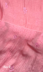 Load image into Gallery viewer, Women&#39;s Lakhnavi Handcrafted Mul Chanderi Unstitched Kurta And Dupatta Set- HONC0310810
