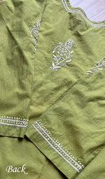 将图像加载到图库查看器中， Women&#39;s Lucknowi Handcrafted Cotton Chikankari Kurti - HONC0301047
