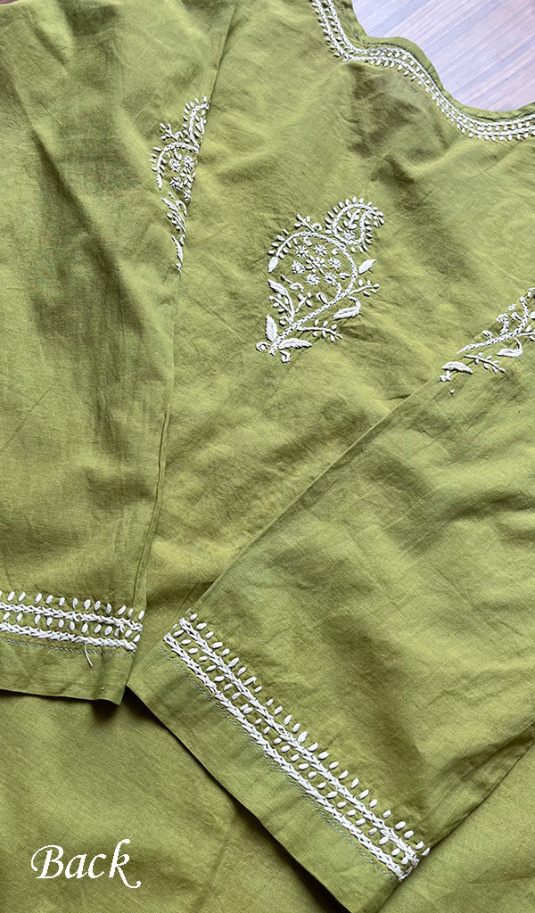 Women's Lucknowi Handcrafted Cotton Chikankari Kurti - HONC0301047
